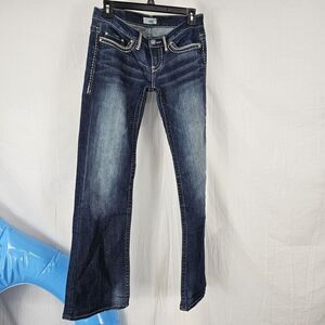 Daytrip Leo Buckle Jeans Contrast Stitch Bootcut Size 28 L